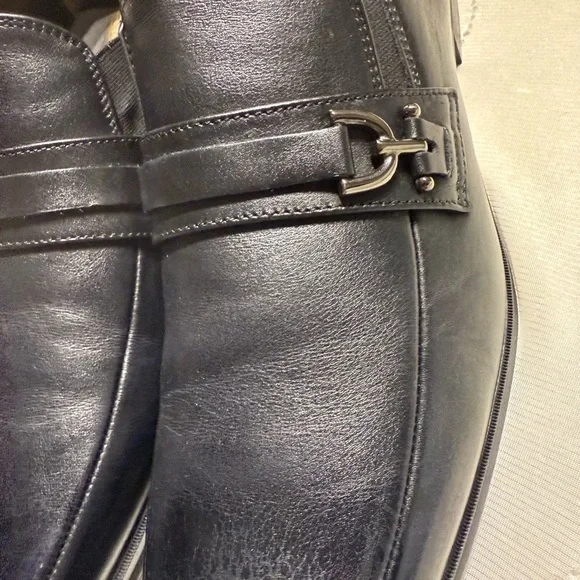 Men's Black Leather Loafers Bruno Magli 13 M - Picture 5 of 8